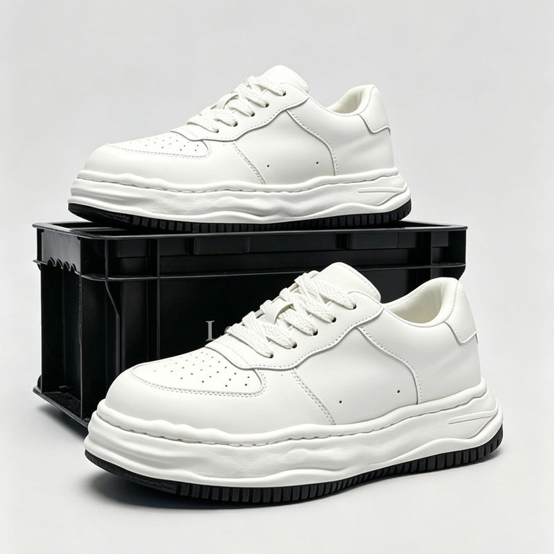 Spring New Style 7cm Invisible Height-Increasing Shoes for Men and Women, Casual Shoes with Internal Height Increase, Breathable White Sneakers for Men Spring New Style 7cm Invisible Height-Increasing Shoes for Men and Women, Casual Shoes with Internal Height Increase, Breathable White Sneakers for Men