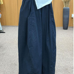 速干裤女夏季薄款微胖妹妹mm休闲防蚊灯笼山本裤直筒冰丝阔腿裤女