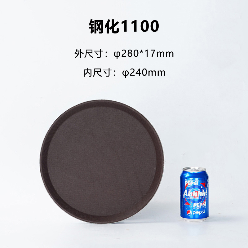 Bandeja de plástico templado antideslizante rectangular redonda Barra de té KTV restaurante vajilla para servir comida USO COMERCIAL