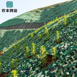 裸露山体矿山生态修复水土流失控制植被恢复绿化视觉迷彩伪装网