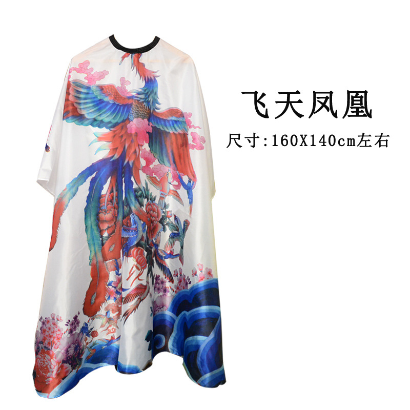 Tiktok Net rojo vintage cabeza de aceite profesional de peluquería y peluquería tela corte de pelo antiadherente más tamaño adulto peluquería babero