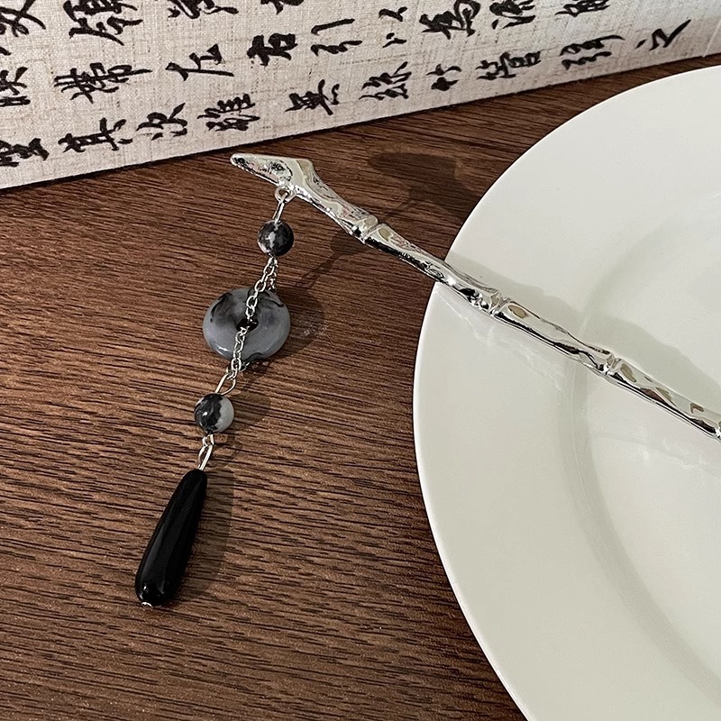 Pinzas de cabello de madera de sándalo para mujeres nuevas pinzas de madera chinas antiguas de alta calidad pinzas de cabello de madera simple sensación moderna pinzas al por mayor