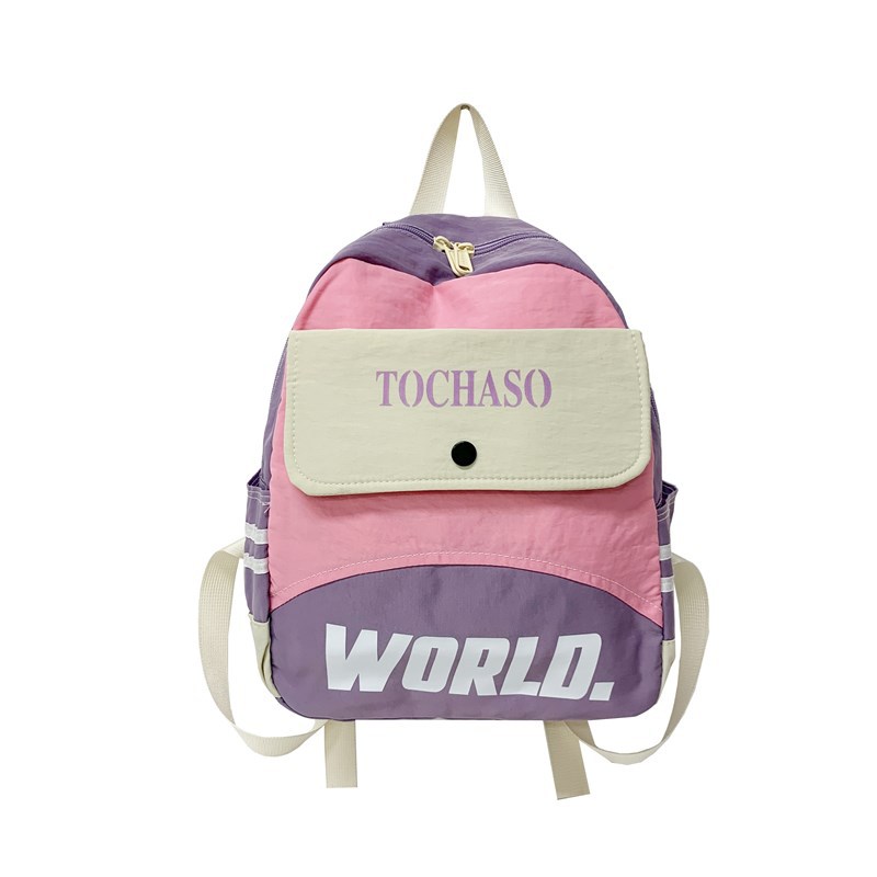 Mochila de moda coreana para niños y niñas, mochila escolar de gran capacidad, nueva mochila de niños con letras extranjeras