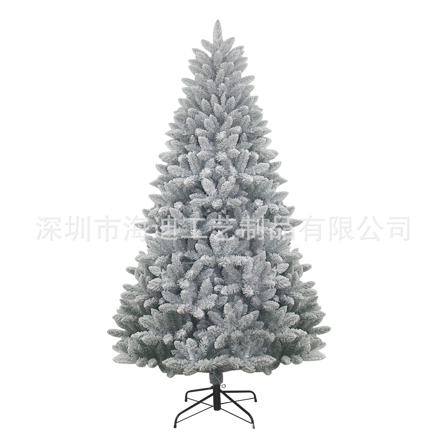 Árbol de Navidad de 2,1 m árbol mixto de PVC árbol de nieve blanco paisaje de nieve encriptado árbol flocado decoración de la atmósfera del centro comercial