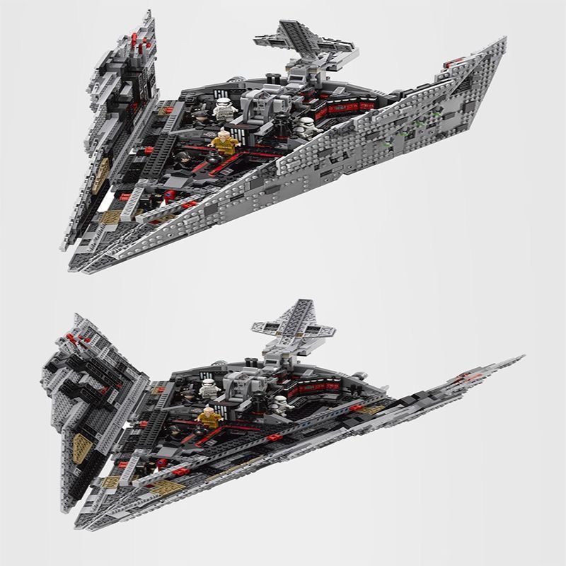 レゴスターウォーズ殲星艦75190大型宇宙戦艦宇宙船模型少年積み木玩具と互換性がある|undefined