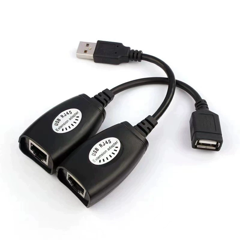 USB–RJ45 удлинитель сигнала, усилитель для сетевого кабеля USB→RJ45