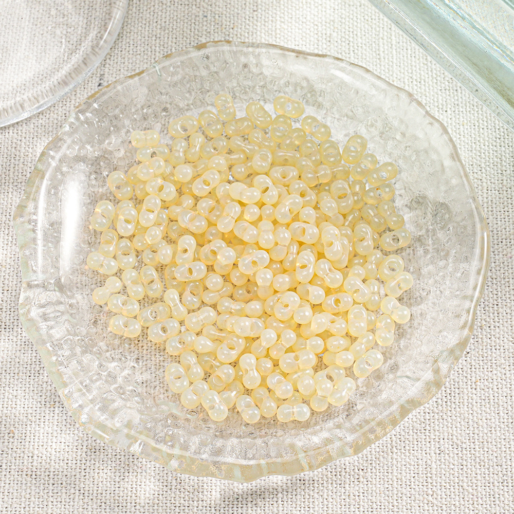 【400 piezas 2 botellas】Cuentas Xiaozi, cuentas sueltas, cuentas para pulseras, material para cuentas, cuentas espaciadoras de 3 mm, accesorios para cadena de teléfono DIY