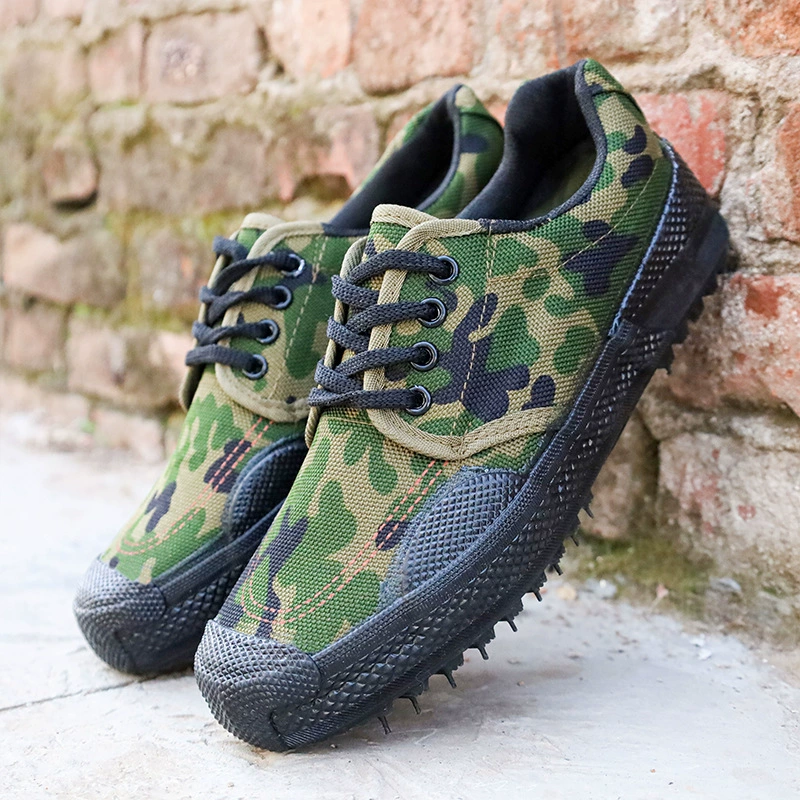 Резиновая подошва Вулканизированная освободительная рабочая обувь, студенты с низкой стороны, Обучающие плотную горнодобывающую обувь, Производители оптовой освободительной обуви