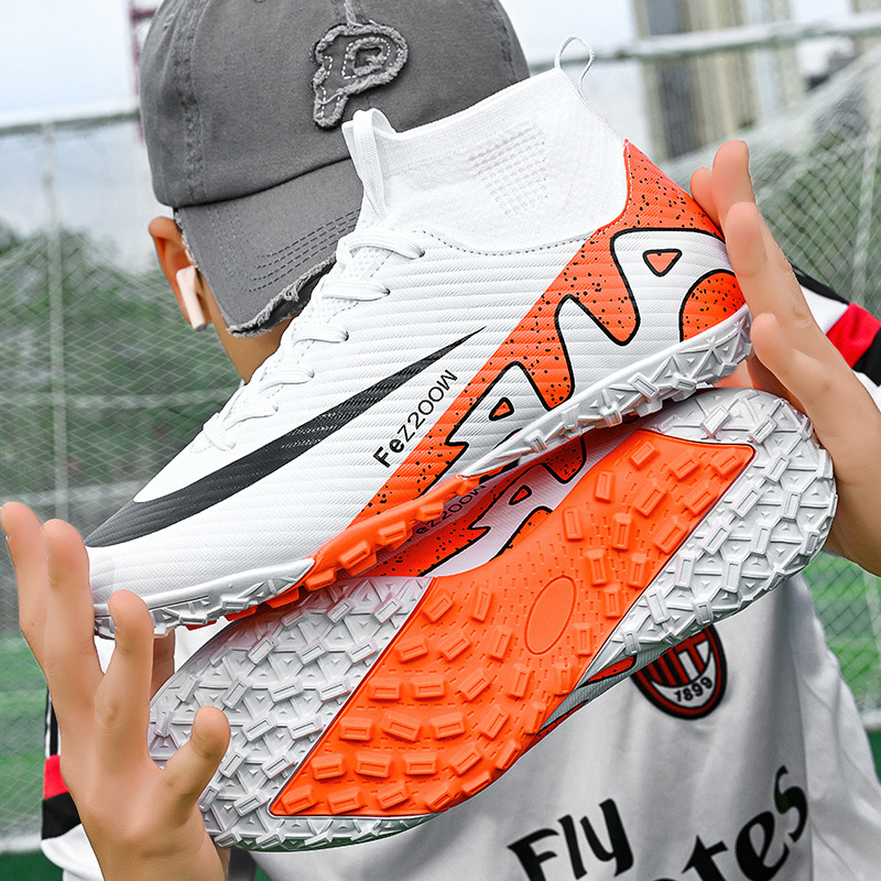 Botas de fútbol transfronterizas, nuevos zapatos deportivos de competición de corte bajo para niños y niñas, zapatos de entrenamiento de césped para estudiantes al por mayor