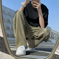 Брюки в американском стиле High Street ins, модные повседневные широкие брюки, мужские брюки в стиле хип-оп высокого класса