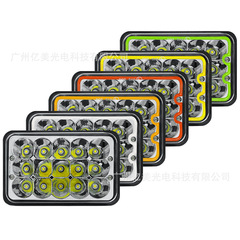 掘削機 LED ワークライト 5 インチ 45 ワット正方形絞り付き強力な光防水トラックバン改造ヘッドライト