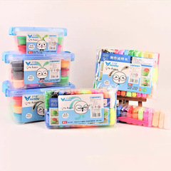 Wholesale ultra-light clay 24 colors bagged and boxed colored clay space clay plasticine children's handmade DIY clay