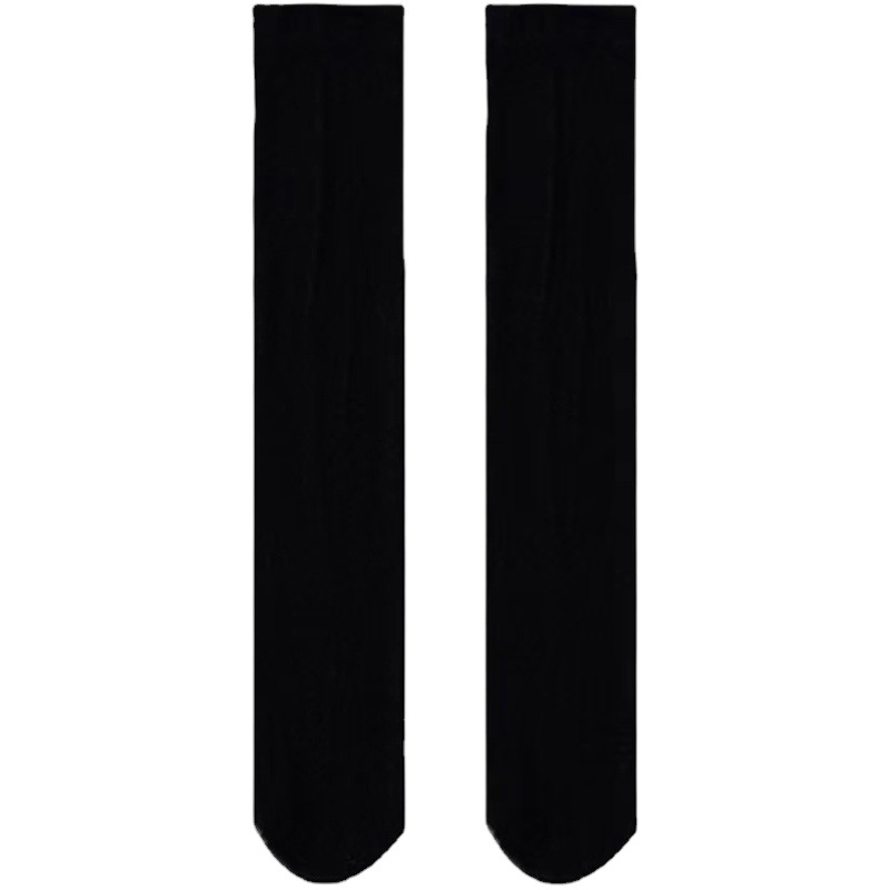 Calf socks Japanese style JK socks velvet black silk stockings thin leg Women's Mid-tube summer thin white over-the-knee stockings