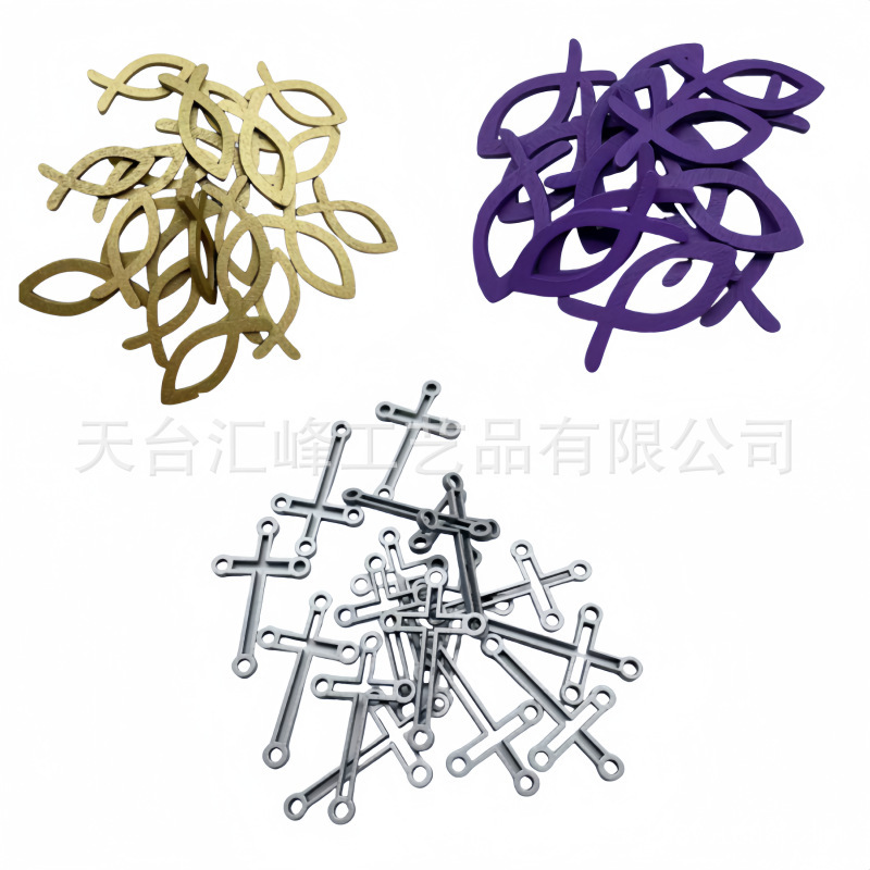 木製魚洗礼装飾装飾品装飾小魚壁装飾木製魚ウッドチップ聖体拝領テーブル家の装飾品|undefined