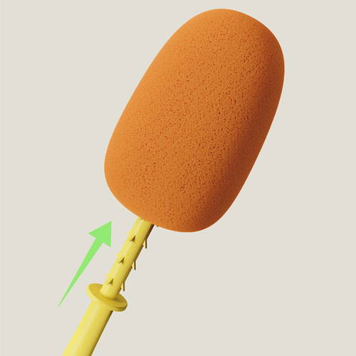 Cup brush three-in-one carrot long handle household multifunctional cup brush cleaning sponge bottle brush cleaning brush wholesale