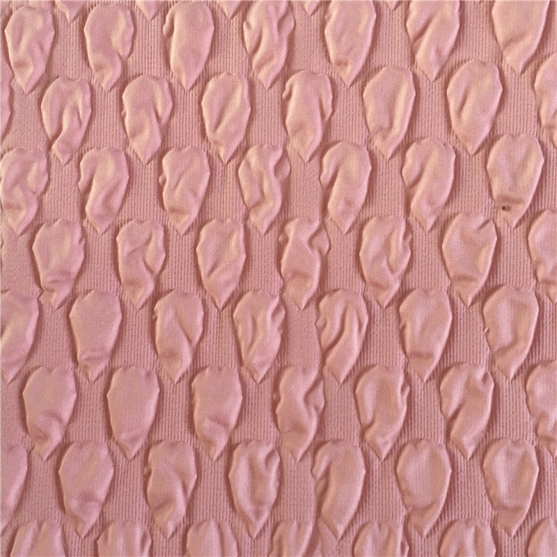 现货水滴肌理感发泡压花复合 衬衫连衣裙新款面料 棉服羽绒服面料