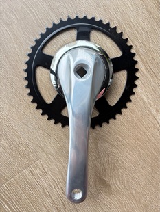 44 Teeth Folding Bicycle Tooth Plate Lithium Electric Vehicle Electric Vehicle Tooth Plate 165mm Aluminum Alloy Square Hole Crank