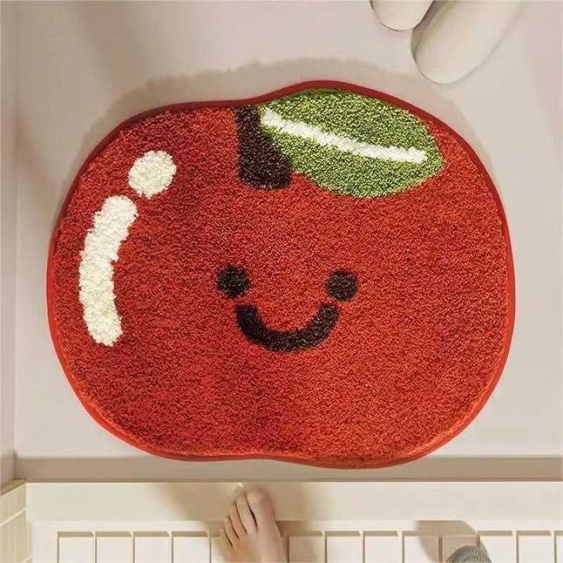 クロスボーダーの新鮮な模造カシミアカーペット、バスルームとトイレの吸水性滑り止めフットマット、家庭用の柔らかく快適なベッドサイドブランケット|undefined