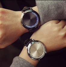 时尚炫彩灯表 石英表创意概念个性智能LED男女表学生情侣手表