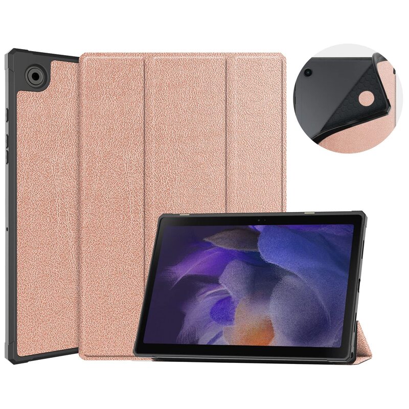 Applicable to Samsung Galaxy Tab A8 tablet protective case silicone soft case no pen slot protective leather case tri-fold