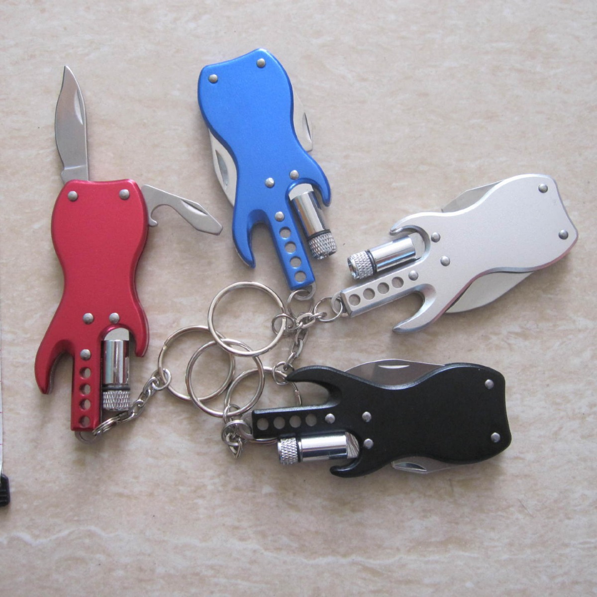 新款推荐 新款多功能小刀 阳江礼品小刀 吉他型精美礼品小刀 B49