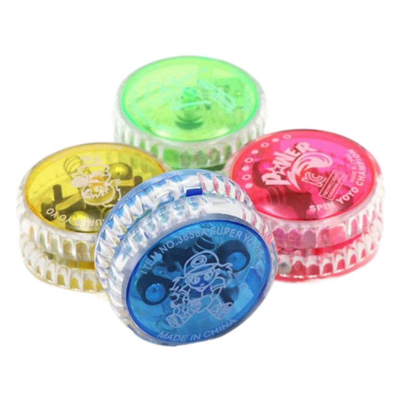 Детский мультяшный светящийся йо-йо с веревочным кабелем пластиковый йо-йо мяч креативная призовая игрушка для учеников начальной школы