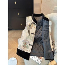 春季高级感宋锦坎肩女背心2025新款新中式轻国风盘扣马甲女款