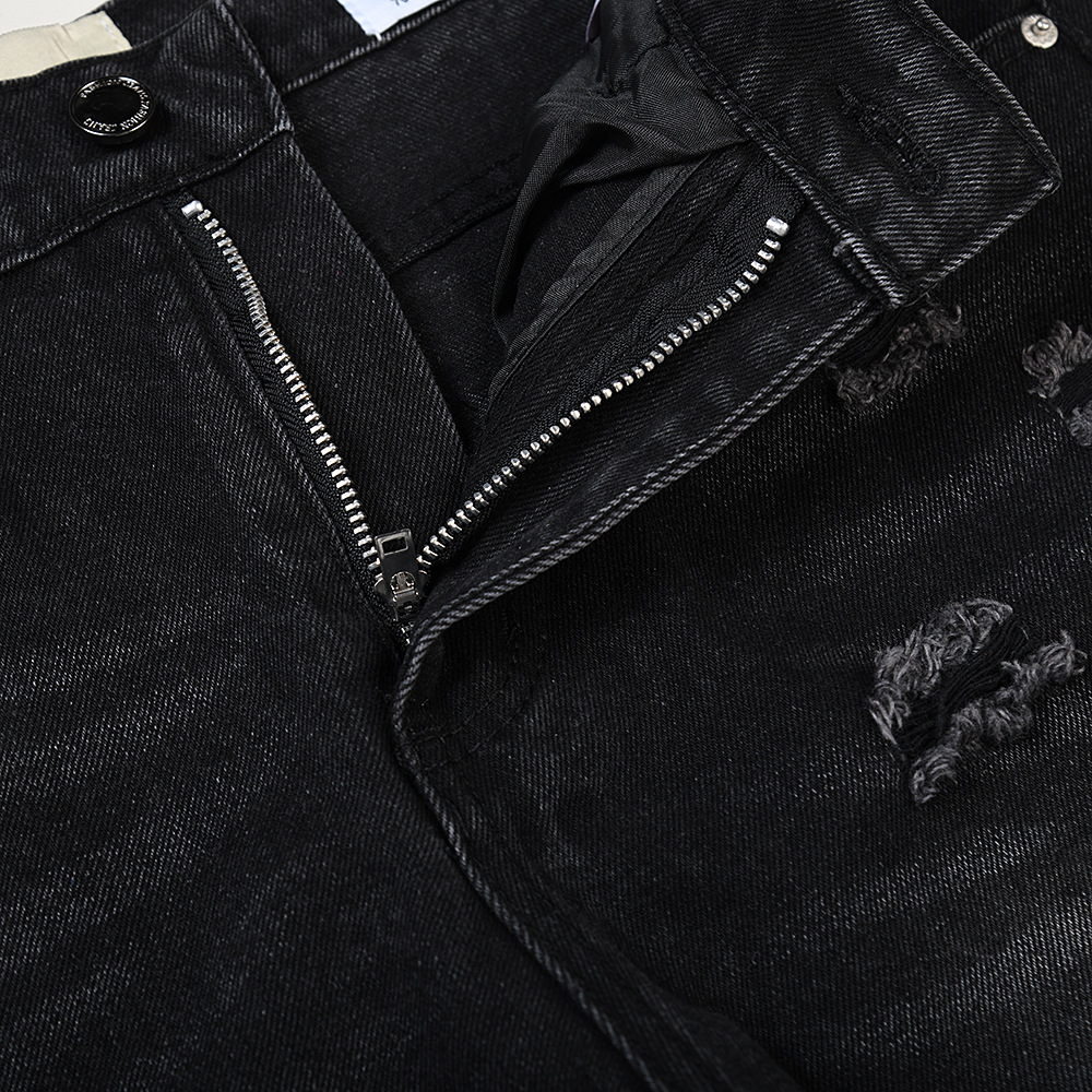 cross-border Foreign Trade Washed Distressed Casual Men's And Women's Jeans Wholesale Dropshipping Trendy_mkmklike.com