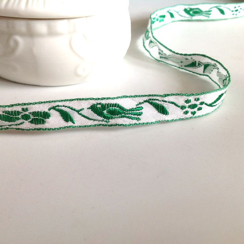 Accesorios hechos a mano cinta zakka algodón lindo dibujos animados bordado de frutas encaje tela tela tocado ropa de bebé