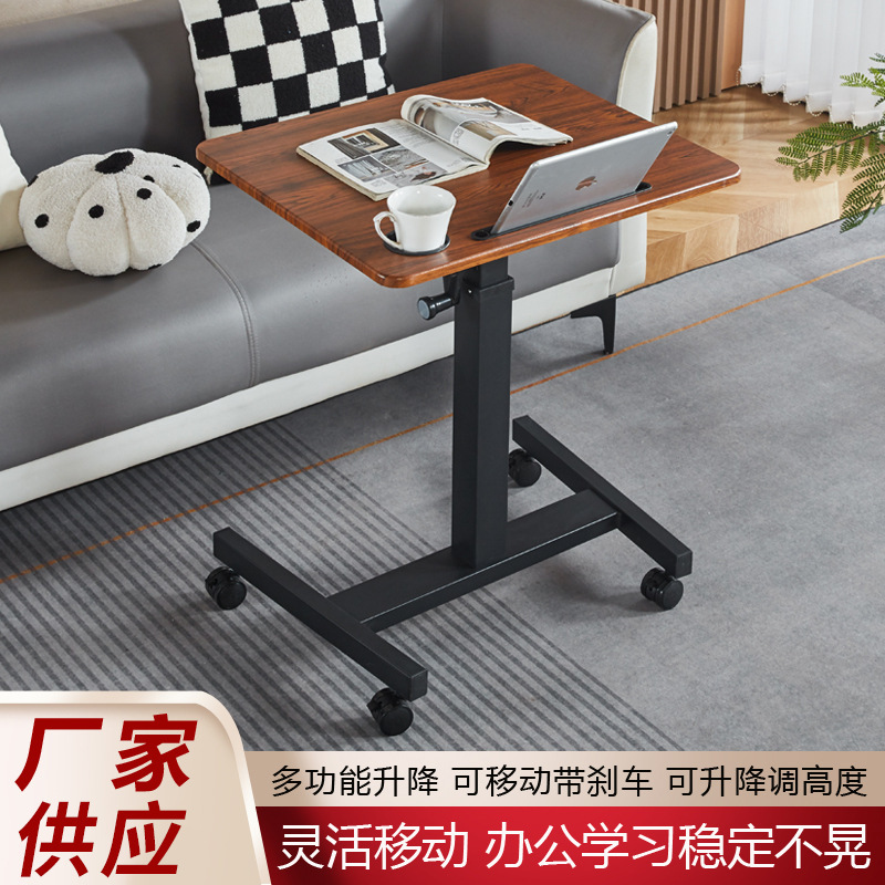 Mobile Adjustable Table for Home Use, Bedside Computer Desk, Sofa Side Table, Laptop Desk, Standing Workstation