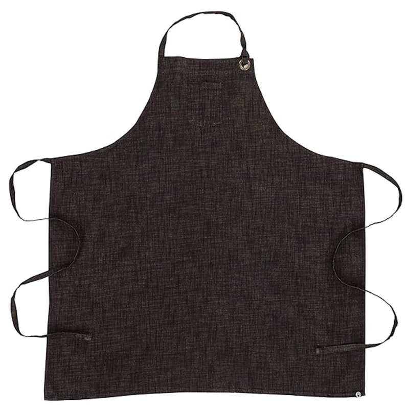 Algodón y lino de Amazon transfronterizo delantal hotel catering hombres y mujeres ropa de trabajo blusa cocina casera chef delantal al por mayor