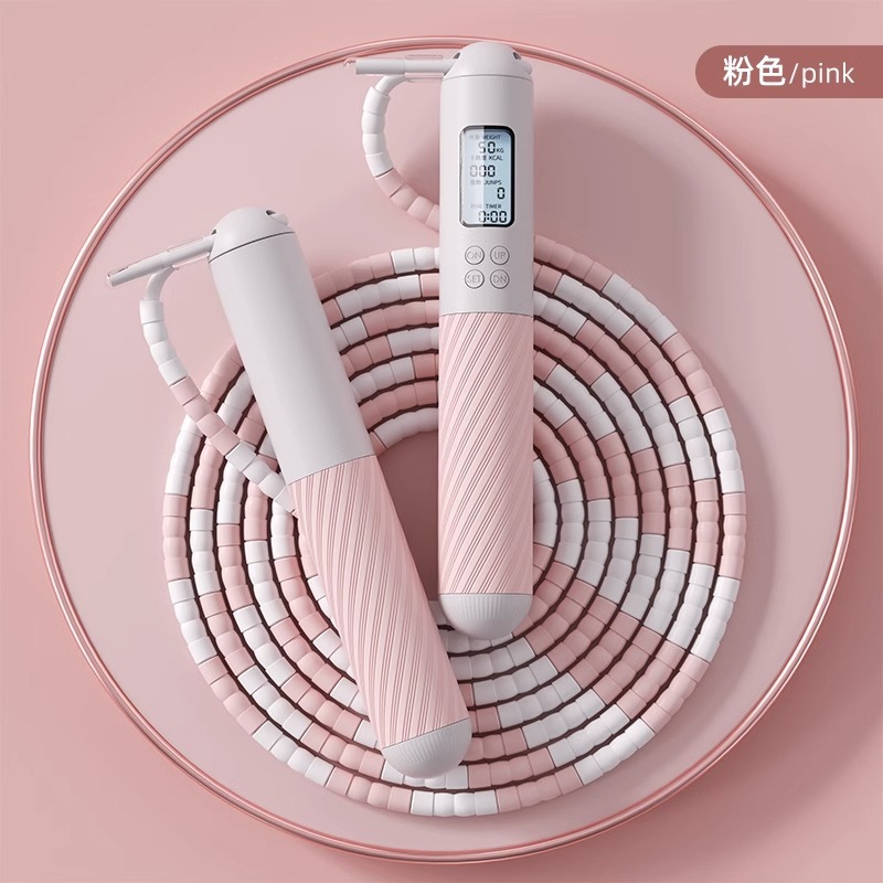 핑크 [부드러운 구슬이 던져져도 아프지 않음/엉킴 없음/실리콘 손잡이] 길이 조절 가능