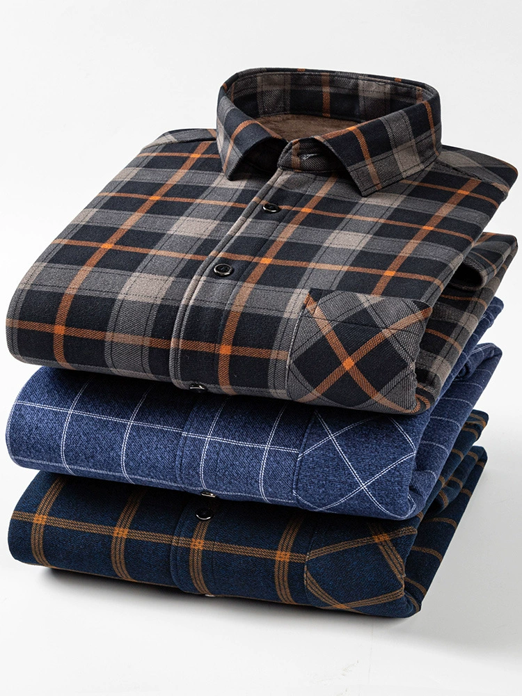 Demi-season double-sided classic warm shirt