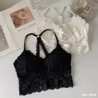 蕾丝裹胸背心吊带女无钢圈运动打底美背网红爆款2022夏季抹胸上衣
