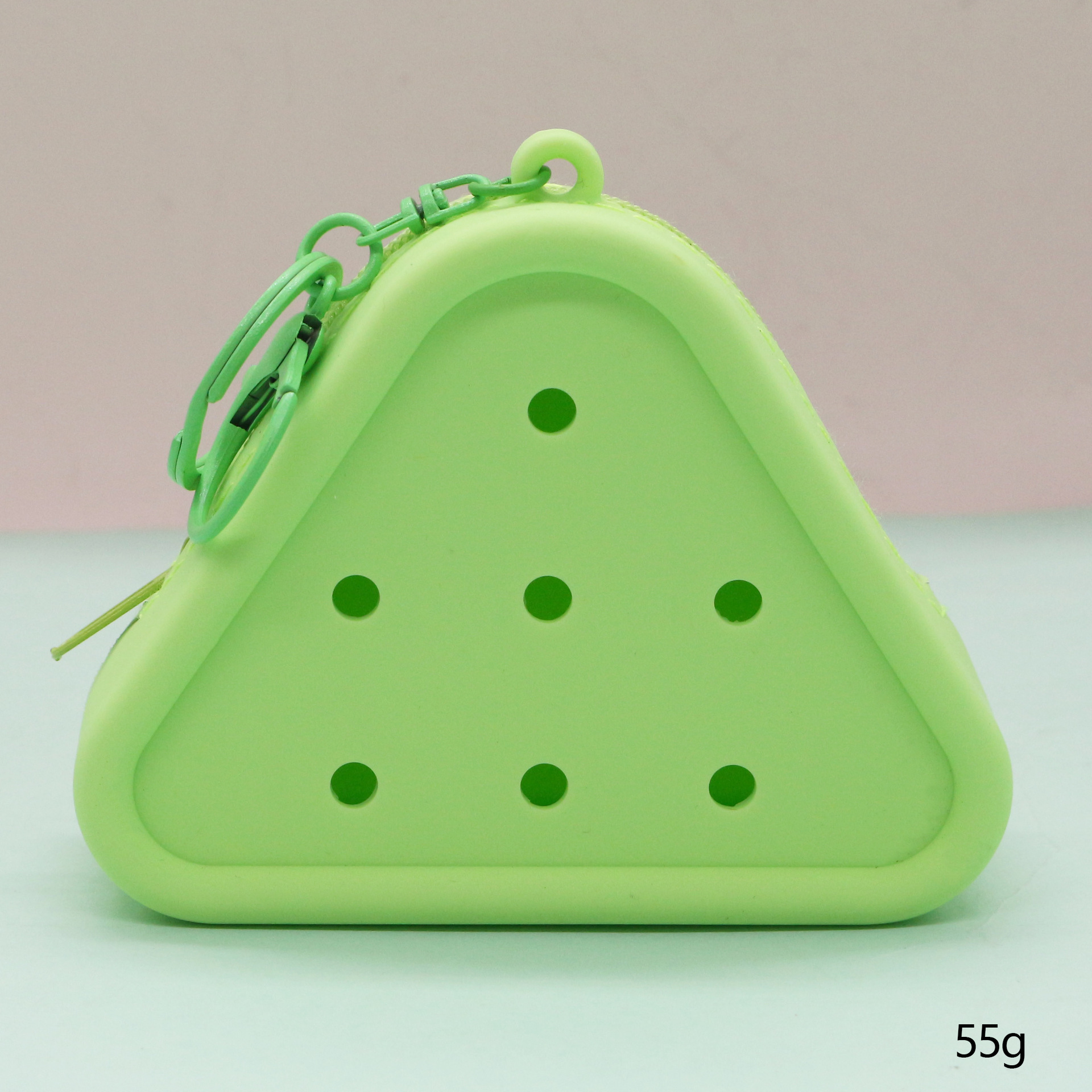 Inventario de dibujos animados de silicona agujero bolsa mini bolso diy bolsa de almacenamiento bolso auriculares llavero colgante regalo