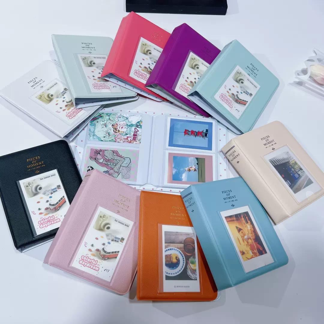 拍立得相册 插页式3寸动车票小卡插页式相簿爱豆纪念小卡收纳册