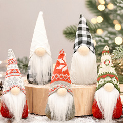 Mingguan 新しいクリスマス装飾用品クリエイティブ顔のない老人立ち人形装飾品フォレストマン人形装飾品
