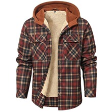 R 77740 Classic Plaid Hooded Jacket ����ӡ������ ŷ���羳��