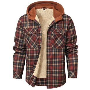 R 77740 Classic Plaid Hooded Jacket ����ӡ������ �W���羳��
