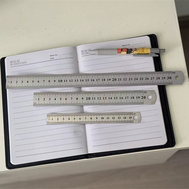 15 см 20 см 30 см линейка из нержавеющей стали двусторонняя стальная линейка метрическая стальная линейка 150 мм стальная линейка оптом