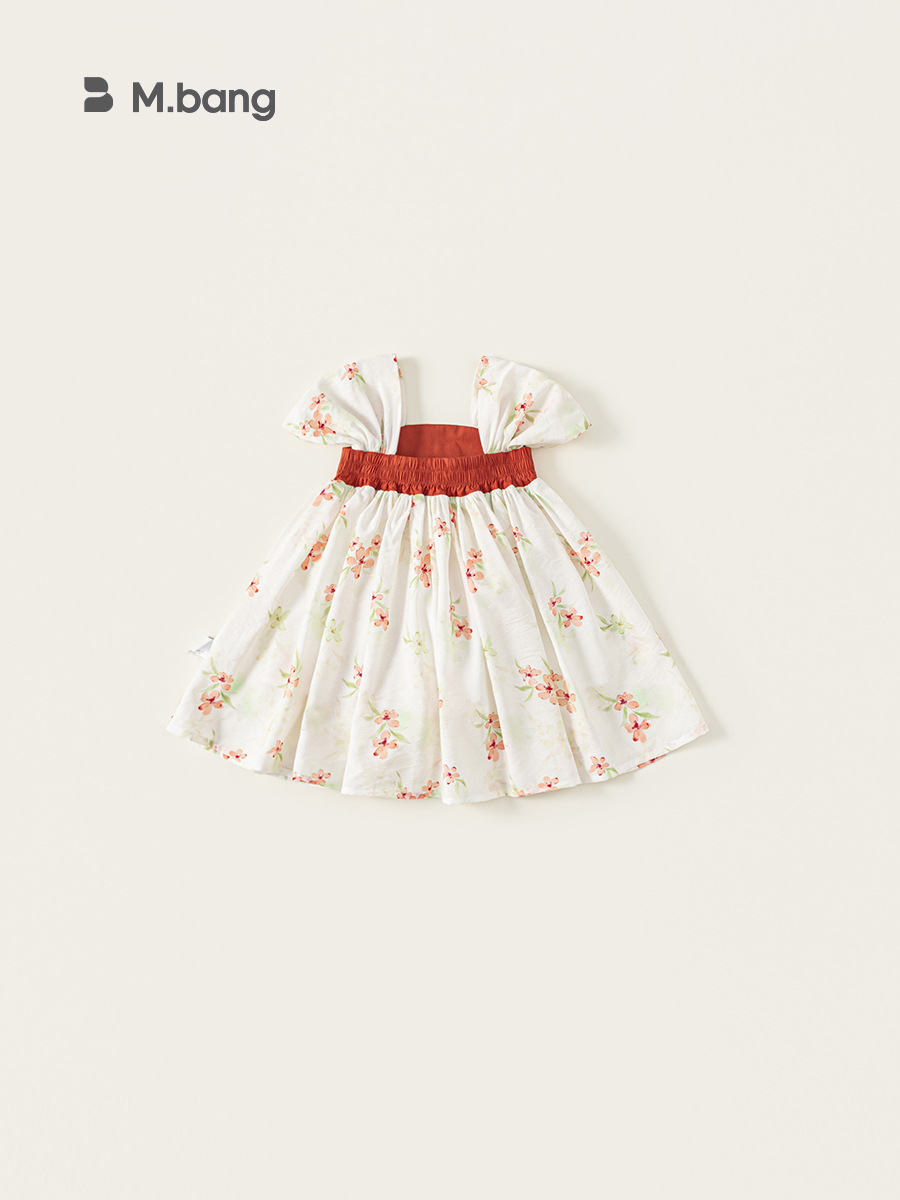 Youbao ropa para niños verano nuevo estilo niña Hanfu se puede usar todos los días vestido de los niños vestido de cuello cuadrado vestido de tesoro femenino