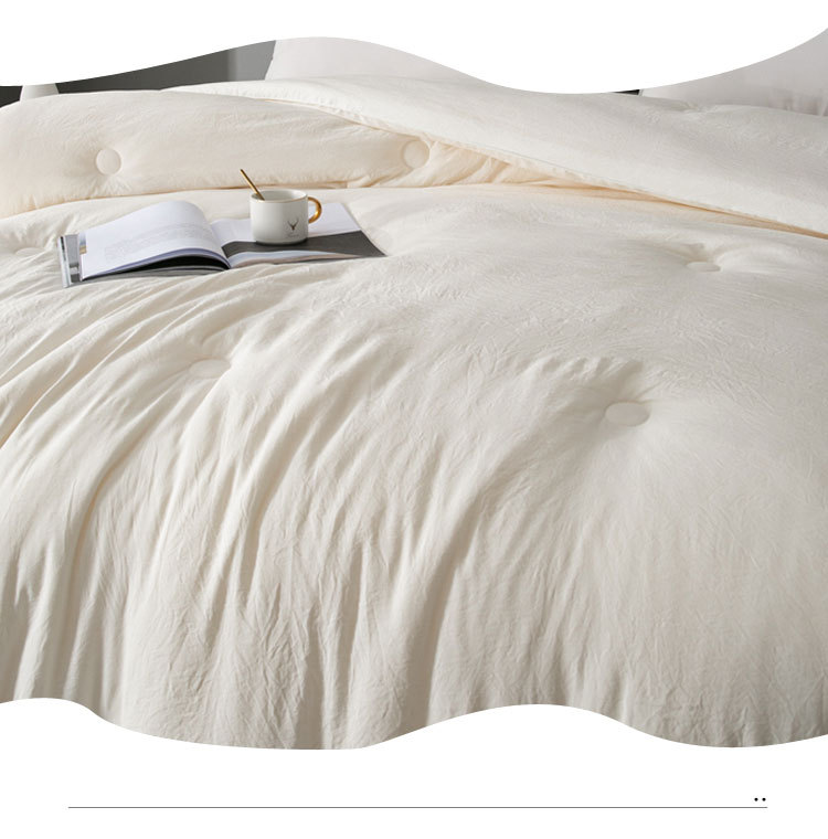 Class A Raw Cotton Soybean Fiber Thickened Quilt Core Spring Autumn Winter Cotton Quilt Student Dormitory Winter Quilt Gift Wholesale