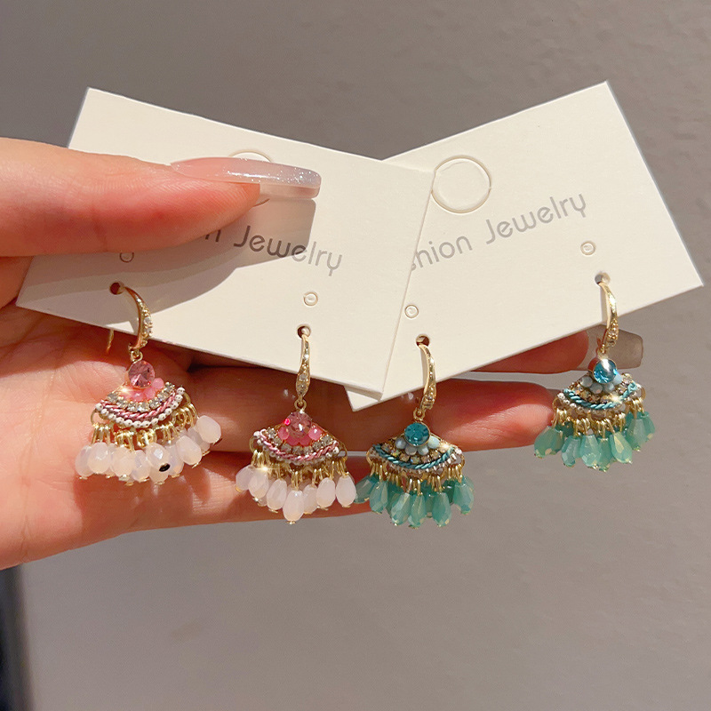 Retro ethnic small design fashionable earrings