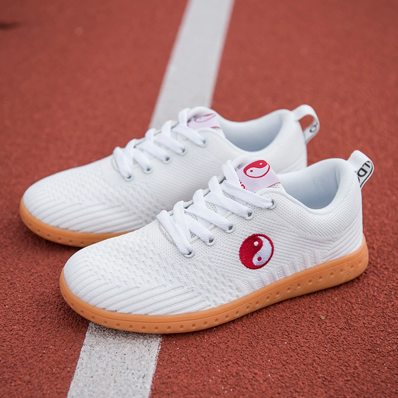 Белые тканевые туфли Тай-чи для женщин и мужчин летом, дышащая сетчатая подошва, спортивная тканевая обувь для тай-чи, обувь для занятий боевыми искусствами