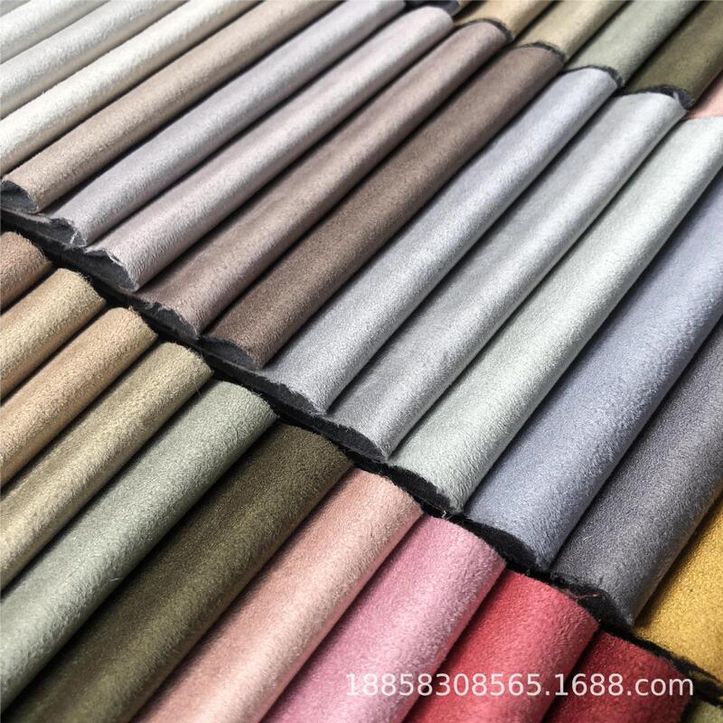 Suede Composite Cloth Suede Imitation Leather Sofa Fabric Thickened Wear-Resistant Breathable Suede Frosted Texture