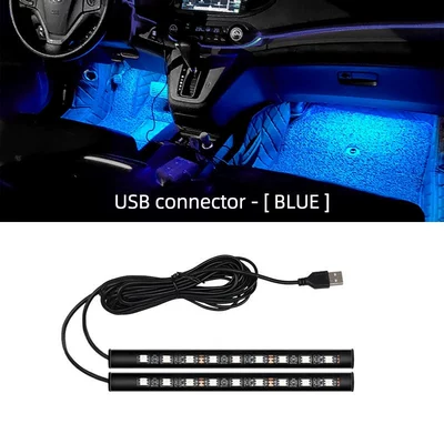Other lights atmosphere light LED foot light - one-to-two-18-lights-usb-plug-blue-light
