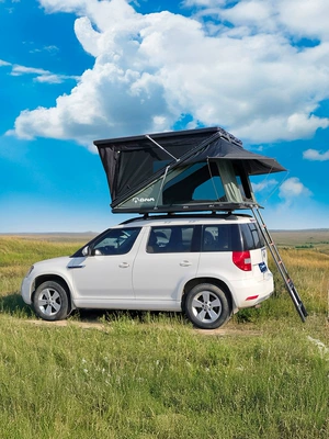 New outdoor automatic portable folding roof camping tent travel camping off-road car roof hard shell tent