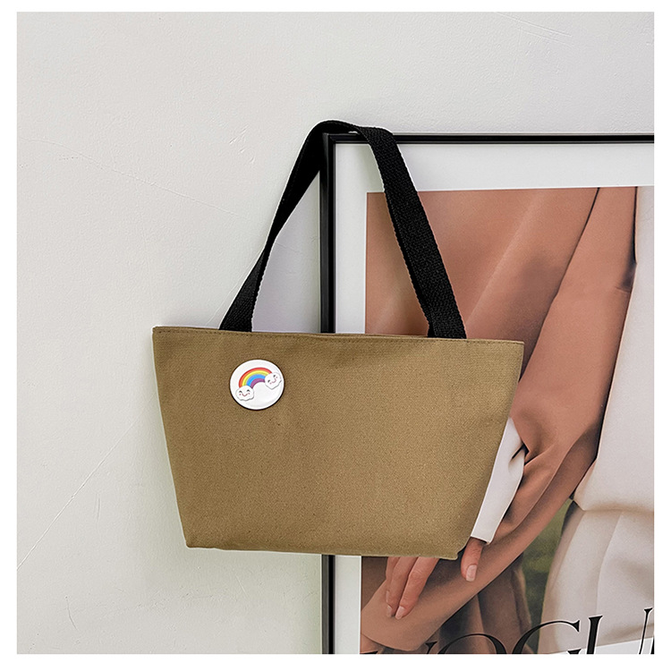 Nuevo bolso de mano para mujeres que van al trabajo y a la escuela, bolso de almacenamiento de almuerzo para viajar, bolsa de lona de gran capacidad