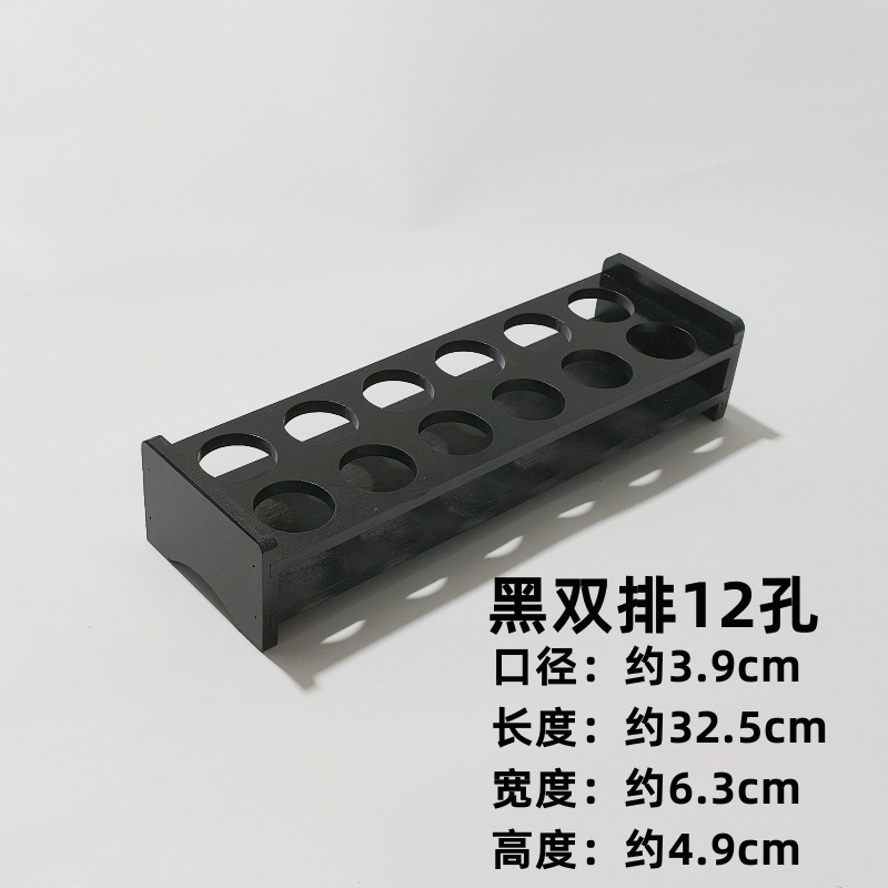 Vaso de licor de bambú divididor de licor estante de bala un soporte de tazas de bambú y madera estante de almacenamiento de tazas de licor pequeño soporte de tazas de licor