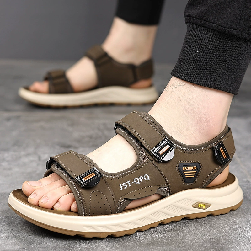 Сандалии мужская новая фабрика прямых продаж дышащая сетка сандалии тапочки модная мягкая подошва сандалии